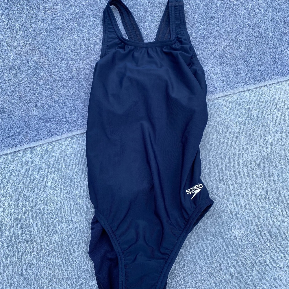 12/28 YTH Toddler, Speedo Navy Bathing Suit One-Piece, BRAND NEW